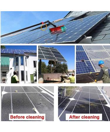Telescopic Rod Cleaning Brush Water Fed Pole Kit Window Cleaning Pole 3-11m Water Fed Telescopic Brush Angle Adjustable Band Scraper for Photovoltaic Panel Cleaning Trucks 35cm Brush Head 4M/13FT - Buy Online on SooperMarket.com