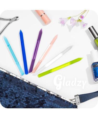 Professional Glass Nail Shaver & File - Precision Manicure Tool for Cuticles | Czech Quality Baby Blue - Buy Online on SooperMarket.com