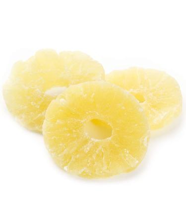 Oh! Nuts Dried Pineapple Rings - 1lb Bulk | Organic Sweet & Juicy Dehydrated Pineapple | Low Calorie & High Fiber Tropical Snack - Buy Online on SooperMarket.com