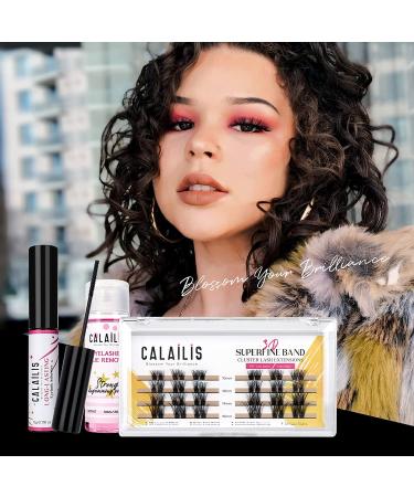 Calailis Super Strong Hold Cluster Lash Glue | 48-Hour Long-Lasting Eyelash Extension Glue | Waterproof & Fast-Drying Lash Adhesive - Buy Online on SooperMarket.com