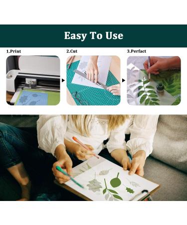 Ilauke 10 Pack 7.5mil Mylar Stencil Sheets - Reusable Blank Clear Template for Cricut - Make Your Own Stencils - 12x12 Inch - Buy Online on SooperMarket.com