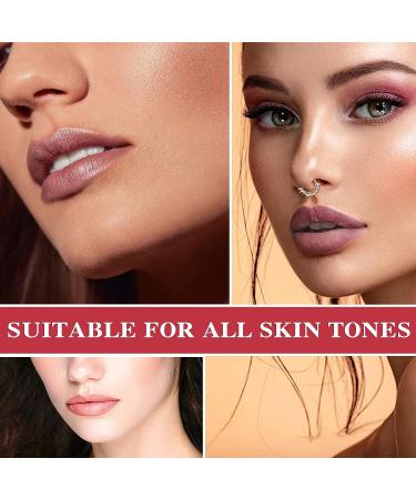 Fusang 3Pcs Nude Matte Lipstick Set - Long Lasting & Nourishing Lipgloss Set | Waterproof Velvet Lip Gloss Set | Crayon Matte Lip Stain for Women - Buy Online on SooperMarket.com