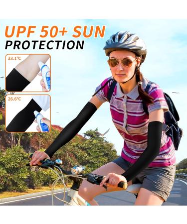 Buy Desoto Cooling Arm Sleeves 50+ UV Protection - 2 Pairs Non-Slip Compression for Running Cycling Volleyball & Basketball - Unisex Yellow - Buy Online on SooperMarket.com