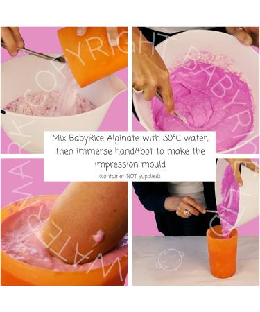 BabyRice Large Hand and Foot Casting Kit with Metallic Paint (Lilac) - Perfect Keepsake for Baby's Memories - Buy Online on SooperMarket.com