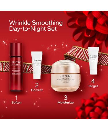 Shiseido Wrinkle Smoothing Day-to-Night Set | Benefiance Cream Serum & Eye Cream | Shop Now - $130 Value - Buy Online on SooperMarket.com