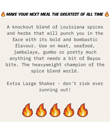 Punch Ya Papa Cajun Seasoning Blend - Jumbo 120g Shaker: All-Purpose Cajun Spice Mix made in the UK Ideal for Seafood Boil BBQ Meat Veggies Fish Louisiana Style Dry Marinade - The GOAT. - Buy Online on SooperMarket.com