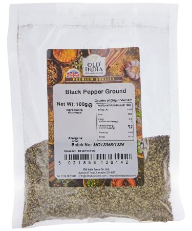 Old India Black Pepper Ground 100g 100 g (Pack of 1)