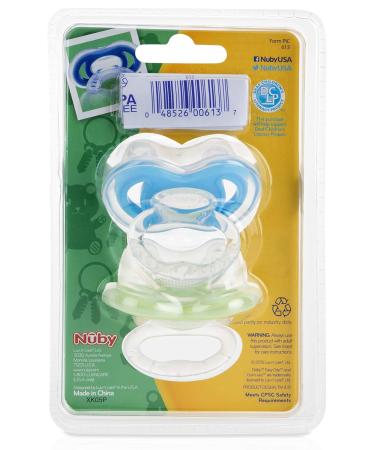 Nuby 2-Pack Gum-eez Pacifier Teethers - One Size, Colors May Vary - Buy Online on SooperMarket.com