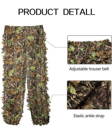 Men's DoCred Ghillie Suit - Lightweight Camouflage Hunting Suit 3D Leaf XL or XXL - Buy Online on SooperMarket.com