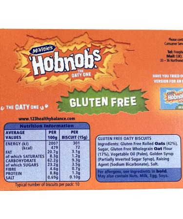 McVitie's Gluten Free Hobnobs 4X 150g Multipack - Gluten-Free Biscuits for Snacking - Buy Online on SooperMarket.com