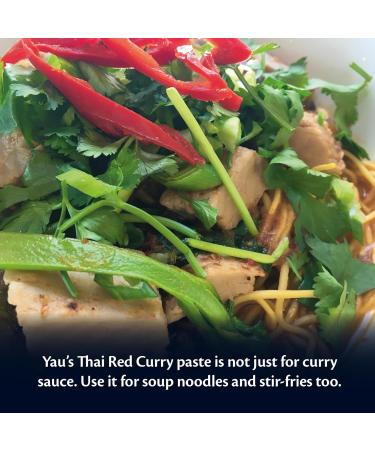 Yau's Thai Red Curry Paste Traditional Mild Curry Paste Vegan Soy-Free and Gluten-Free Spicy Marinade and Pesto Easy and Tasty Chinese Red Curry Paste 3 x 280g - Buy Online on SooperMarket.com