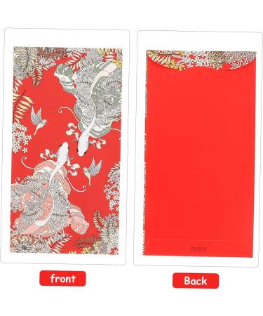 TEHAUX 20pcs Red Envelope Bag Year of Tiger Red Envelopes Japanese Money Envelopes Wedding Money Envolopes Japanese Hongbao Red Purse Wedding Money Bags Cute Cash Bag White Cardboard - Buy Online on SooperMarket.com