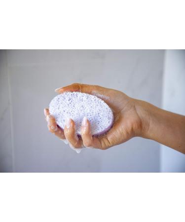Spongeables Lavender Shaving Soap in a Sponge - Exfoliating Pre-Shave Sponge, Paraben and Cruelty-Free - Pack of 2 - Buy Online on SooperMarket.com