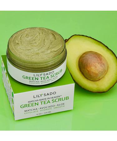 LILY SADO MATCHA MADE IN HEAVEN Sugar Facial Scrub - Daily Exfoliating Cleanser for All Skin Types - Vegan, Acne Treatment, Pore Reducing - 4 oz - Buy Online on SooperMarket.com