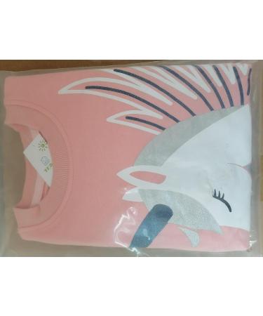 Girls Unicorn Sweatshirt - Long Sleeve Cotton Top for Kids 11-12 Years | Toddler Casual Jumper T-Shirt | Age 1-12 Toddler Clothes - Buy Online on SooperMarket.com
