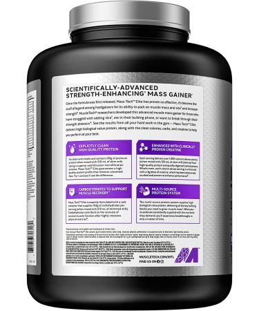 MuscleTech Mass Tech - 7 Lbs Vanilla Protein Powder for Muscle Gain - Buy Online on SooperMarket.com