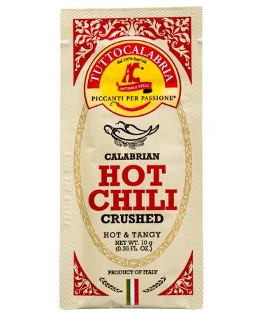 Crushed Calabrian Chili Pepper Paste/Spread Trial Size Monodose Single Use To Go Packets 0.35 fl oz TuttoCalabria
