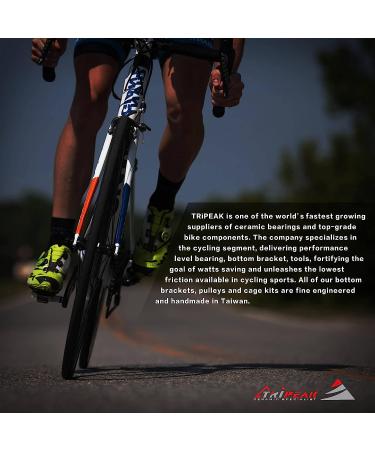 TRiPEAK 11T Steel Bearing Jockey Wheel Pulley Set for 10/11-Speed Sram/Shimano - Black - Buy Online on SooperMarket.com
