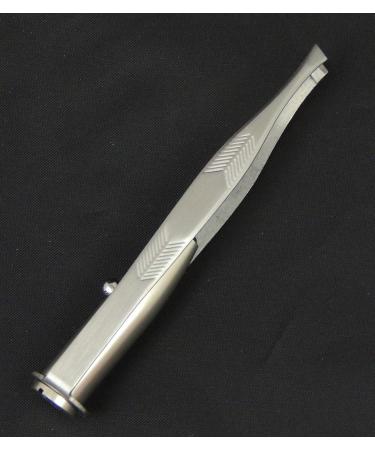Stainless Steel LED Lighted Tweezer for Makeup, Eyelash, Eyebrow, Hair Removal - Silver - Buy Online on SooperMarket.com
