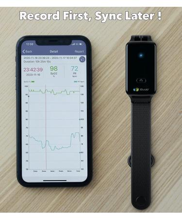 EMAY SleepO2 Wrist Pulse Oximeter - Bluetooth Oxygen Monitor - Buy Online on SooperMarket.com