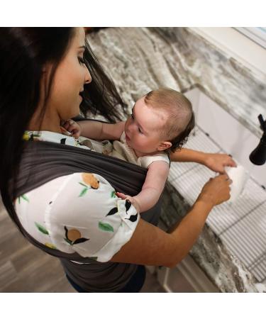 Sleepy Wrap Baby Carrier - Ergonomic Hands-Free Stretchy Wrap for Newborns to Toddlers - Lightweight Sling for Babies 7-35 lbs (Dark Grey) - Buy Online on SooperMarket.com