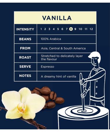 CafePod Vanilla Flavoured Coffee Pods - 60 Nespresso Compatible Aluminium Capsules - Buy Online on SooperMarket.com