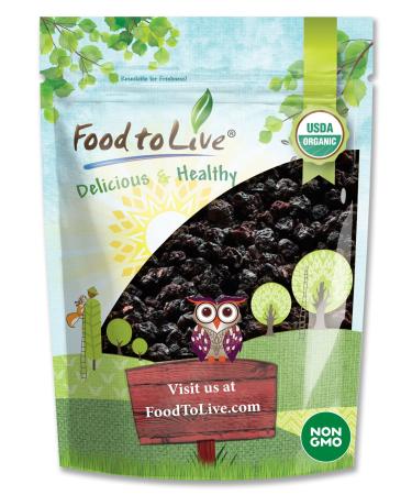 Organic Bing Cherries, 1 Pound - California Sun-Dried Sour Cherries, Non-GMO, Kosher, Pitted, Tart, Unsweetened, Unsulfured, Non-Infused, Non-Oil Added, Non-Irradiated, Vegan, Raw, Bulk