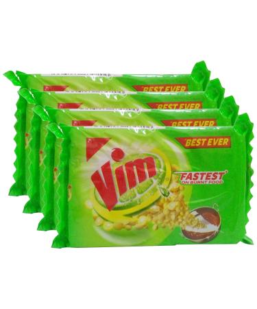 Vim Dishwash Bar 80g (Pack Of 4) Promo Pack