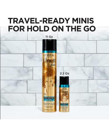 L'Oreal Paris Elnett Satin Hairspray - Extra Strong Hold, Unscented, 11 oz - Buy Online on SooperMarket.com