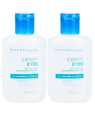 Maybelline New York Expert Eyes Oil-free Eye Makeup Remover, 2 Count 2.3 Fl Oz (Pack of 2) Oil Free