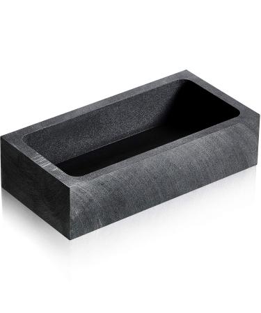 Graphite Ingot Mold Silver Ingot Mould Gold Casting Ingot Crucible Mold for Melting Casting Refining Gold Silver Metal Aluminum Copper Brass (90 x 40 x 20 mm,1000 g Gold/ 500 g Sliver)