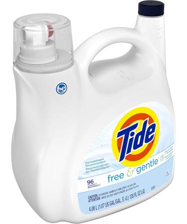 Tide Free & Gentle Liquid Laundry Detergent - 96 Loads 138 Fl Oz | Eco-Friendly Hypoallergenic International Shipping - Buy Online on SooperMarket.com