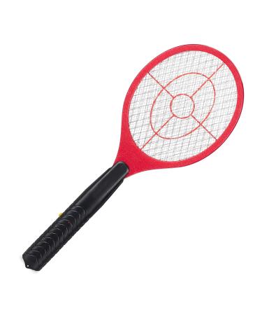 x electric fly swatter without chemicals against flies mosquitoes & mosquitos fly swatter red Red 1 piece