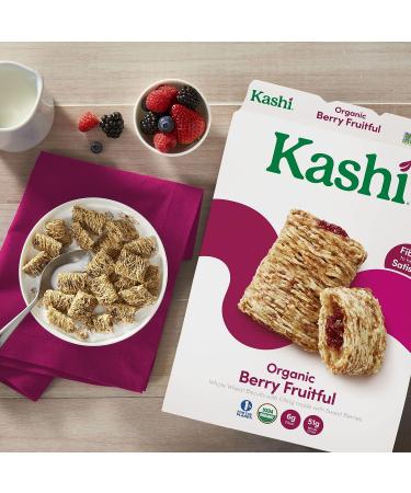 Kashi Breakfast Cereal  Vegan Protein  Organic Fiber Cereal  Berry Fruitful  15.6oz Box (1 Box) - Buy Online on SooperMarket.com