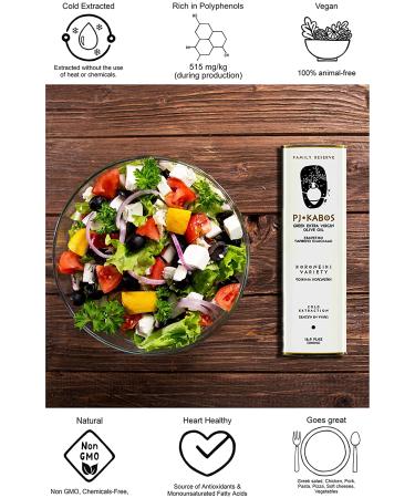 2022 Gold Medal Winner PJ KABOS Family Reserve Medium Intensity Greek EVOO 16.9 fl oz Tin - Buy Online on SooperMarket.com