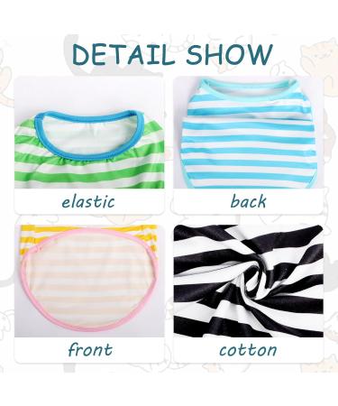 4-Pack Cotton Dog T Shirt Striped Dog Shirt Puppy T-Shirts Dogs Summer Basic T-Shirt for Medium Large dogs Striped Medium - Buy Online on SooperMarket.com