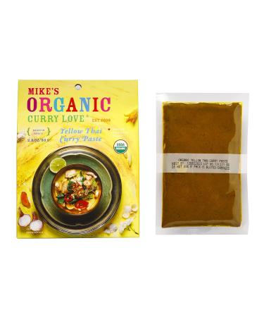Mike's Organic Curry Love Yellow Thai Curry Paste - Authentic Thai Flavors | 2.8 oz Single Pack - Buy Online on SooperMarket.com