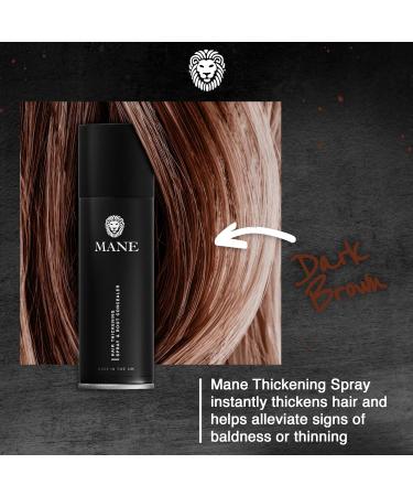 Mane Hair Thickening Spray & Root Touch Up Seal & Control Combo Pack Instantly Thicker Hair for Men & Women Fill in Hairlines and Hide Thinning and Fine Patches - Dark Brown 12 Colors (6.76 oz) - Buy Online on SooperMarket.com