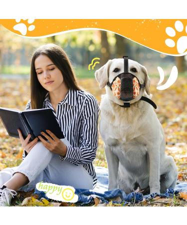 BONTHEE Dog Muzzle Soft Mesh Muzzles for Small Medium Large Sized Dogs Muzzle for Dogs to Prevent Biting Breathable Puppy Muzzle for Scavenging Grooming Biting Chewing and Licking Carrot M - Buy Online on SooperMarket.com