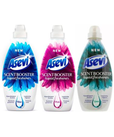 Asevi Scent Booster Liquid Freshener (3 x 720ml) Spanish Cleaning Laundry Bundle