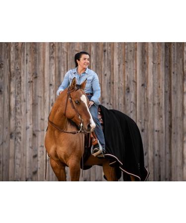 Equilyx Sweat Ceiling Horse Blanket | Perfect Fit Fleece | Moisture Absorbing Breathable Warming Transport Blanket (Black 145) - Buy Online on SooperMarket.com