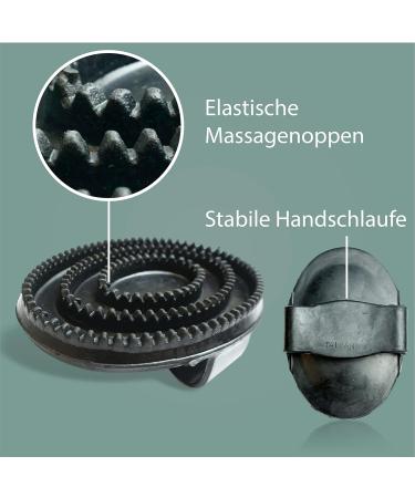 Rubber Liner Grooming Brush for Horses Dogs & Cats | Cleaning & Massage Tool for Pet Health & Well-Being - Buy Online on SooperMarket.com