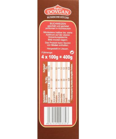 Dovgan Buckwheat in Cooking Bag - Pack of 5 (5 x 400g) | Premium Gluten-Free Grain for Healthy Meals - International Shipping Available - Buy Online on SooperMarket.com