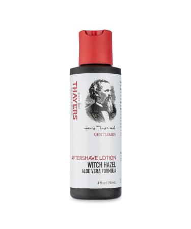 THAYERS Gentlemen's Collection Aftershave Lotion with Witch Hazel Aloe Vera, 4 Fl Oz
