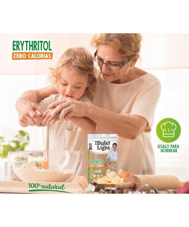 Erythritol 500gr 100% Natural Sweetener 0 Calories DulciLight Zero | Vegan Alternative | Enjoy Without Guilt | Ideal for The Keto Diet | DulciLight The Natural Taste of Sugar | - Buy Online on SooperMarket.com