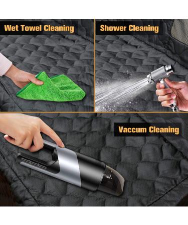 PETICON Waterproof Dog Car Seat Cover for Back Seat - Scratchproof & Nonslip Pet Bench Protector for Cars, Trucks, SUVs - Durable, Washable Black Backseat Protection - Buy Online on SooperMarket.com