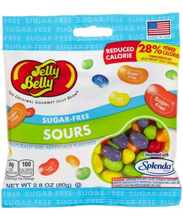 Jelly Belly Sugar-Free Jelly Beans - Sours - 2.8 oz - 12 pk Sours 2.8 Ounce (Pack of 12)