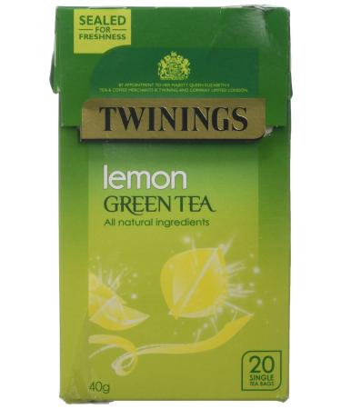 Twinings Lemon Green Tea 20 Tea Bags Lemon 20 Count (Pack of 1)