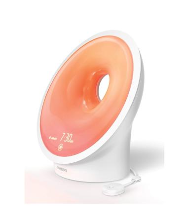 Philips Connected Sleep & Wake-Up Light Ambitrak environmental sensor select light tones and music midnight light relaxation and breathing function sleePmapper app WiFi (model HF3671/01) with connected functions single