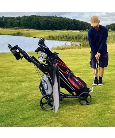 LUSTEMBER 3 Pack Large Size Golf Towels - Premium Microfiber Fabric - Heavy Duty Carabiner Clip - Tri-Fold Waffle Pattern - 16 x 24 - Remove Sand, Mud, Grass, and Dirt - Buy Online on SooperMarket.com